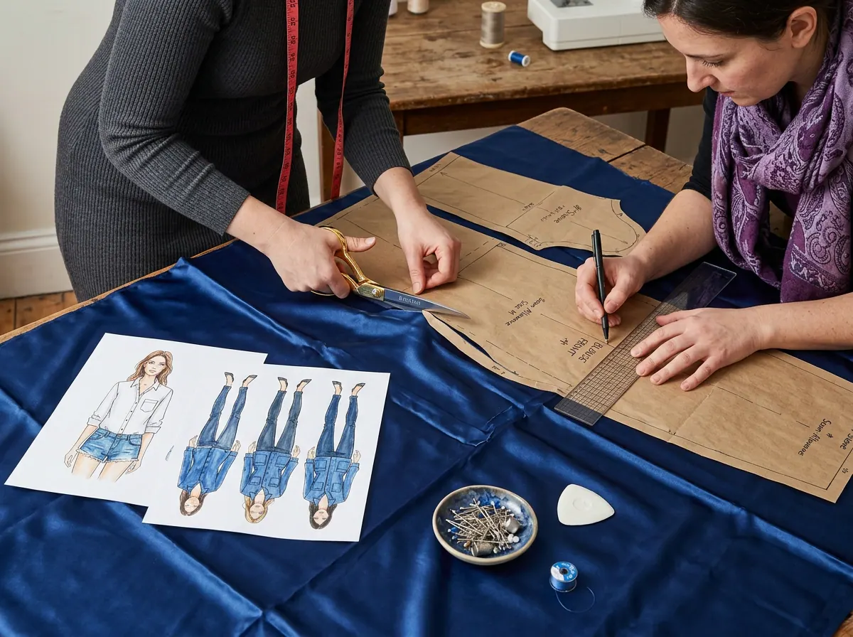 Modelling Room — Bluefun Apparels production process